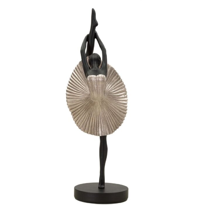 Mauro Ferretti figurka tancerki 14x14x42,5 cm czarny srebrny