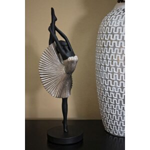 Mauro Ferretti figurka tancerki 14x14x42,5 cm czarny srebrny