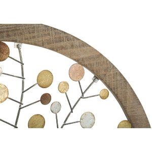 Mauro Ferretti panel ścienny drzewo życia Ø61x1,8 cm złoty naturalny