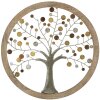 Mauro Ferretti panel ścienny drzewo życia Ø61x1,8 cm złoty naturalny