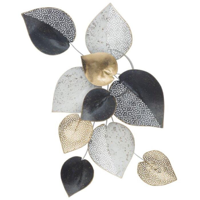 Panel ścienny Mauro Ferretti Half Leaf 62,5x5,5x40 cm wielokolorowy