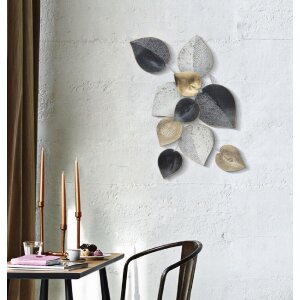 Panel ścienny Mauro Ferretti Half Leaf 62,5x5,5x40 cm wielokolorowy