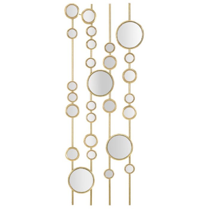 Mauro Ferretti panel ścienny Małe lustra 35,5x1,5x90 cm kolor złoty