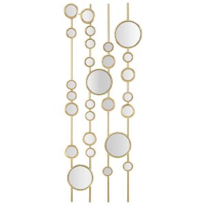 Mauro Ferretti panel ścienny Małe lustra 35,5x1,5x90 cm kolor złoty