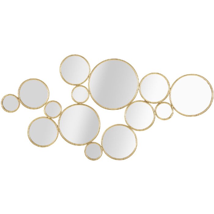 Panel ścienny Mauro Ferretti z lustrami 100x2,3x51,5 cm w kolorze złotym