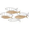 Mauro Ferretti panel ścienny ryba 60x2x30 cm czarny naturalny kolor