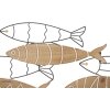 Mauro Ferretti panel ścienny ryba 60x2x30 cm czarny naturalny kolor