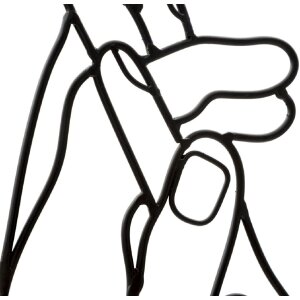 Panel ścienny Mauro Ferretti Simply Hands 40x1x55 cm czarny