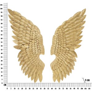 Mauro Ferretti panel ścienny Ali Beauty Set 2 sztuki 37,5x3x100 cm kolor złoty