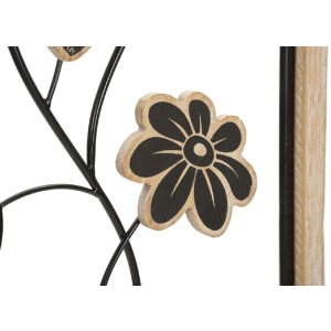 Mauro Ferretti Girish 30x2,5x60 cm brązowo-czarny panel ścienny wykonany z żelaza i MDF
