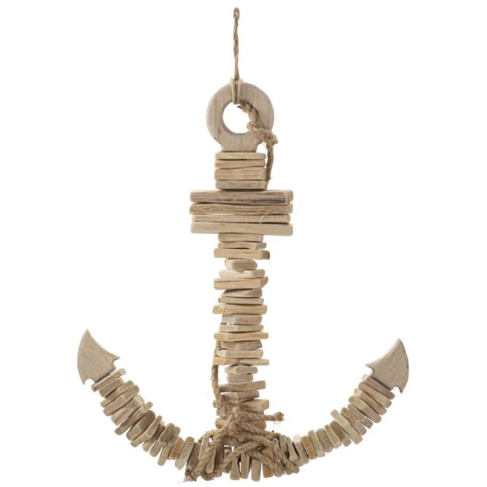 Mauro Ferretti Dekoracja wisząca Anchor Nature 39x7x46 cm naturalny