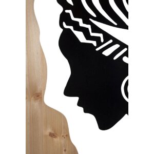 Mauro Ferretti panel ścienny Tribal 53x2x80 cm czarny brązowy