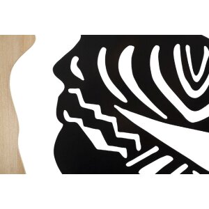 Mauro Ferretti panel ścienny Tribal 53x2x80 cm czarny brązowy