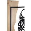 Mauro Ferretti panel ścienny Tribal 53x2x80 cm czarny brązowy