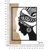 Mauro Ferretti panel ścienny Tribal 53x2x80 cm czarny brązowy
