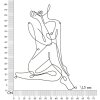 Mauro Ferretti panel ścienny Yogi 60x1,3x80 cm czarny