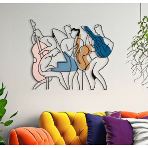 Mauro Ferretti panel ścienny Jazz 70x1,3x60 cm wielokolorowy