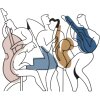 Mauro Ferretti panel ścienny Jazz 70x1,3x60 cm wielokolorowy