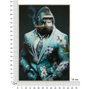 Mauro Ferretti fototapeta ścienna Kongy 62x4x92 cm turkusowy czarny