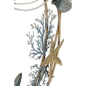 Mauro Ferretti panel ścienny Dory 61x5x86 cm niebieskie złoto