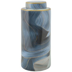 Mauro Ferretti Wazon Elegant Ø 15x34 cm niebieskie...