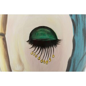 Mauro Ferretti wazon art face Ø 28x50 cm wielokolorowy