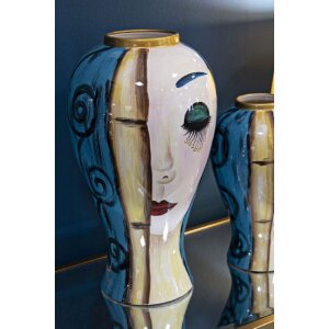 Mauro Ferretti wazon art face Ø 28x50 cm wielokolorowy