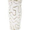 Mauro Ferretti Adore wazon Ø16x32,5 cm białe złoto