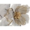 Mauro Ferretti Wanduhr Blumen 64x8x64 cm weiß grau