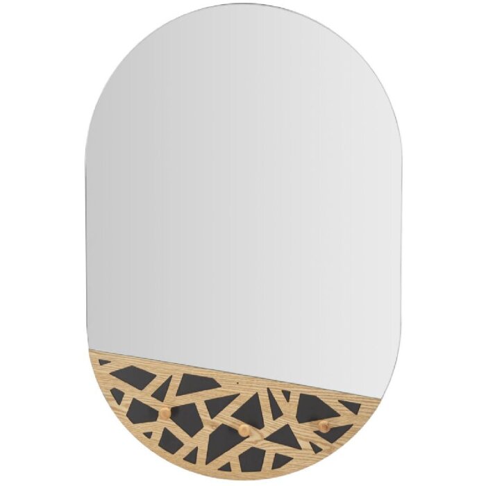 Mauro Ferretti lustro ścienne Carv 60x5,3x90 cm naturalny czarny