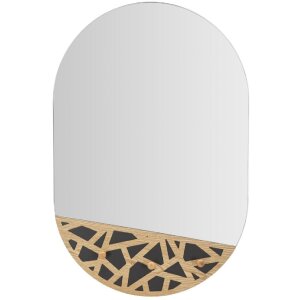 Mauro Ferretti lustro ścienne Carv 60x5,3x90 cm naturalny czarny