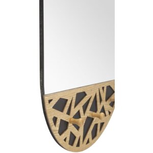 Mauro Ferretti lustro ścienne Carv 60x5,3x90 cm naturalny czarny