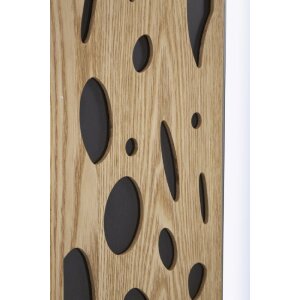 Mauro Ferretti lustro ścienne Terry 60x1x90 cm naturalny czarny
