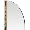 Mauro Ferretti lustro ścienne Terry 60x1x90 cm naturalny czarny