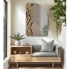 Mauro Ferretti lustro ścienne Terry 60x1x90 cm naturalny czarny