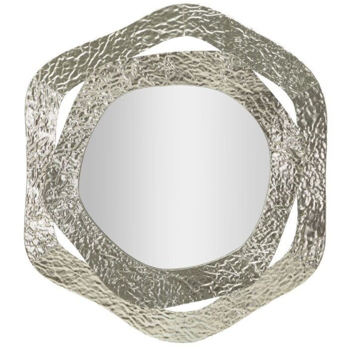 Mauro Ferretti lustro ścienne Aury 66x6x75 cm srebrny