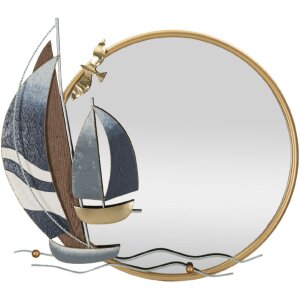 Lustro ścienne Mauro Ferretti sail 71x8x64 cm wielokolorowe
