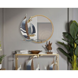 Lustro ścienne Mauro Ferretti sail 71x8x64 cm wielokolorowe