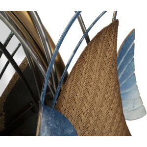 Lustro ścienne Mauro Ferretti marine 68x5x67 cm w kolorze niebieskiego złota