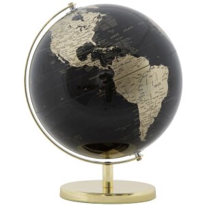 Mauro Ferretti Globe Gold Ø 25x34 cm czarne złoto