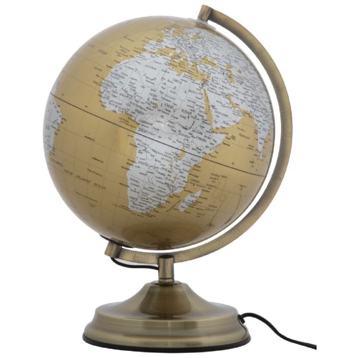 Mauro Ferretti Globe Orange z podświetleniem Ø 25x38 cm złoty srebrny
