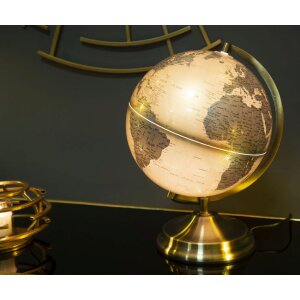 Mauro Ferretti Globe Orange z podświetleniem Ø 25x38 cm złoty srebrny