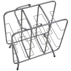 Mauro Ferretti stojak na butelki kwadratowy 9 miejsc 40x23x47,5 cm ciemnoszary