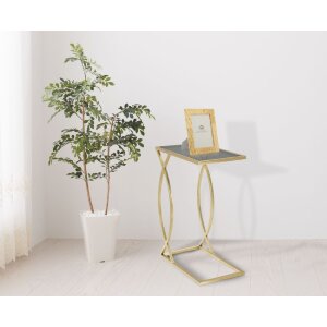 Stół rozkładany Mauro Ferretti 45,5x25,5x60 cm czarne złoto