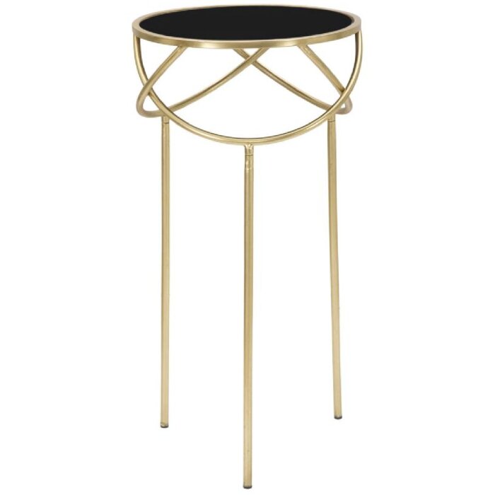 Mauro Ferretti stolik Ring Ø 40x80 cm czarne złoto