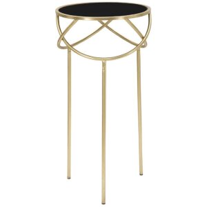 Mauro Ferretti stolik Ring Ø 40x80 cm czarne złoto