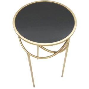 Mauro Ferretti stolik Ring Ø 40x80 cm czarne złoto