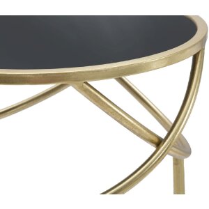 Mauro Ferretti stolik Ring Ø 40x80 cm czarne złoto