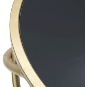 Mauro Ferretti stolik Ring Ø 40x80 cm czarne złoto