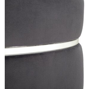 Mauro Ferretti stołek Paris Ø 35x40,5 cm szary srebrny